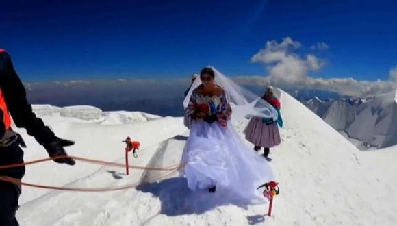 우리가 세계 최고 부부…만년설 깔린 6460m 고지서 결혼한 커플