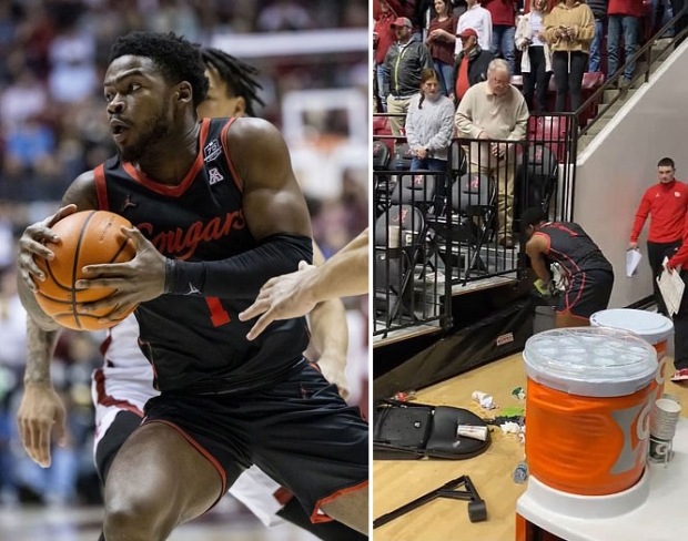 쓰레기통에 역전패 분풀이...아무말 없이 치워준 동료선수