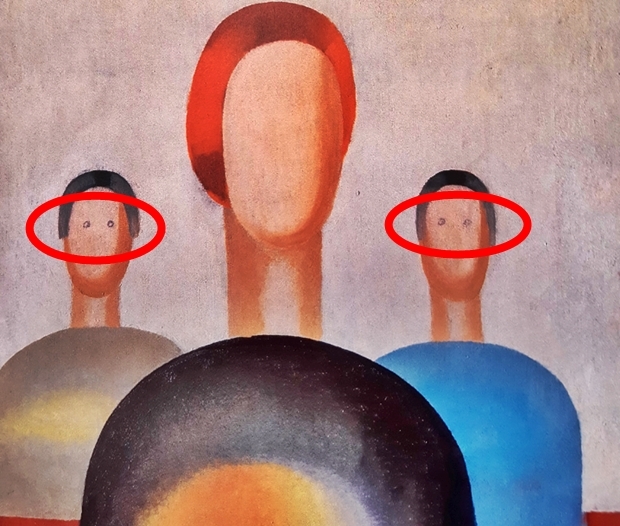 “눈이 없네” 끄적끄적 볼펜으로 그려넣은 미술관 경비원…러시아 작품 훼손