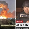 “우크라 키예프서 7~8차례 연쇄 폭발음” CNN 특파원 생방송 중 엄폐 (영상)