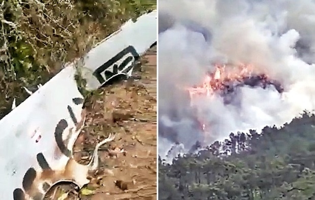 [속보] 승객 132명 탑승 중국 동방항공 여객기 추락…화염 치솟아 (영상)