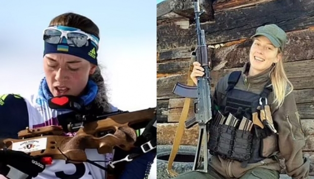 [월드피플+] “이제는 러軍이 표적”…군복입은 바이애슬론 금메달 우크라 여성 스타