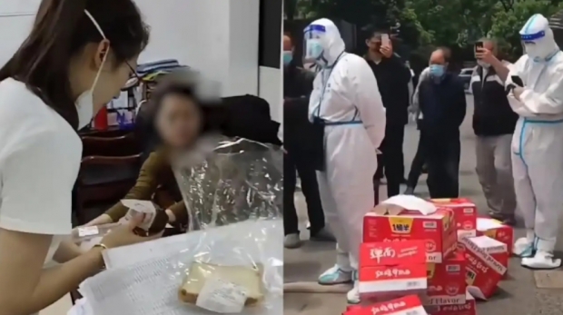 봉쇄 주민에겐 2주째 싸구려 라면만 배포한 중국의 ‘이상한 방역’