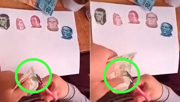 가위로 지폐를 마구 잘라낸 멕시코 소녀, 황당 이유 알고보니