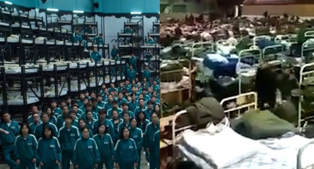 [포착] 러시아판 ‘오징어 게임’?…드라마 연상시키는 러 신병 막사