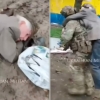 먹을것 구하다 쓰러진 82세 할아버지, 우크라 군인이 구조