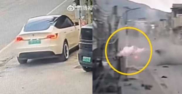 [영상] 운전자 부주의? 급발진?…中 테슬라 모델Y 과속 질주에 2명 사망