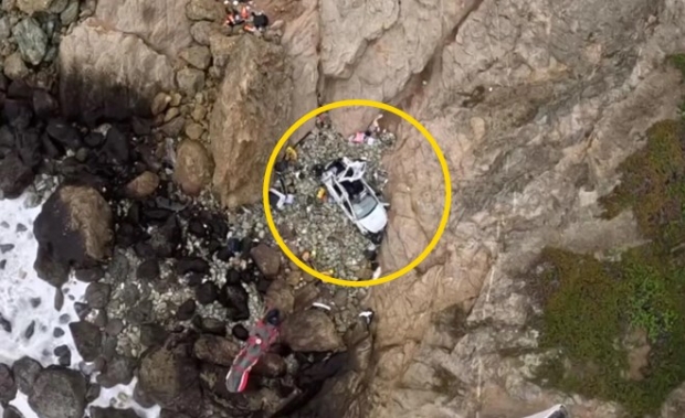 76m 절벽 추락했지만 기적 생존한 가족…알고보니 아빠가 용의자