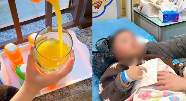 “오렌지주스인줄 알았는데…” 中 식당 알바 실수로 세제 마신 일가족