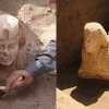 보조개에 웃는 얼굴…이집트 사원서 ‘미니 스핑크스’ 발견