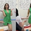옷차림과 처신 부적절?…수업 중 춤추는 브라질 여교사 논란