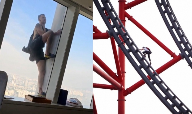 롯데월드타워 오른 영국인 알고보니 상습범…롤러코스터서도 점프 [핫이슈]