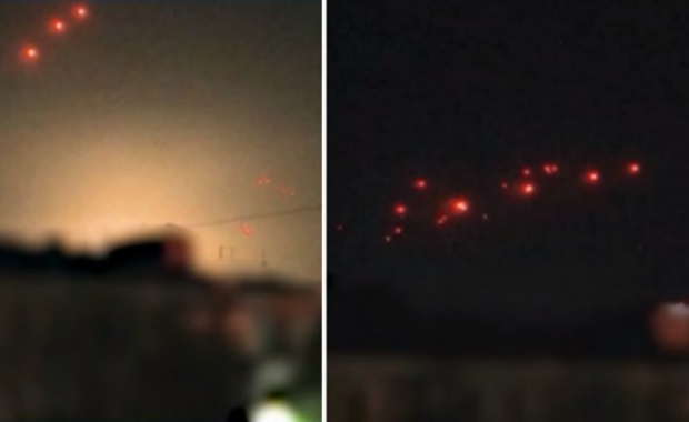 밤하늘 밝힌 우크라 방공망…필사적으로 막아낸 러軍 드론·미사일[포착]