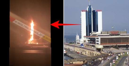 건물 전체가 ‘불기둥’ 됐다…러軍 미사일 맞은 우크라이나 대형 호텔 [포착]