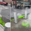 뉴욕 맨홀서 흘러나온 ‘녹색 액체’…정체는?