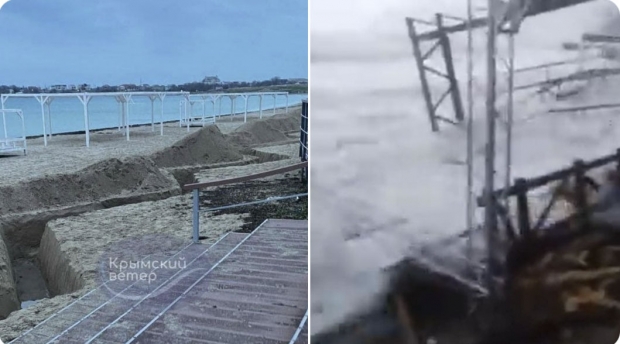 폭풍 ‘베티나’ 크림 반도 강타…“러 군 참호 등 방어 시설 상당수 유실” 주장도