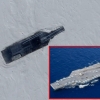 “美 ‘슈퍼 핵 항공모함’ 모형 세우고 훈련하는 중국군”…위성사진 공개[포착]