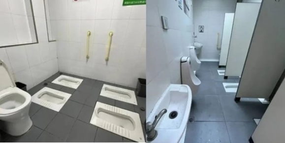 “볼일보다 눈 마주치겠네”···‘칸막이 없는’ 중국 화장실 논란
