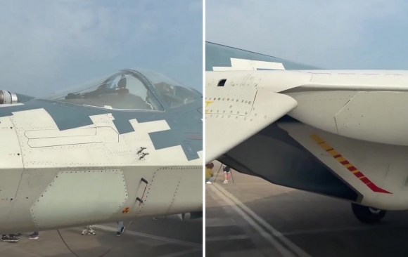 [포착] 최신예 전투기 맞아?…中 조롱받는 ‘나사’ 가득한 러 스텔스 전투기 Su-57 (영상)