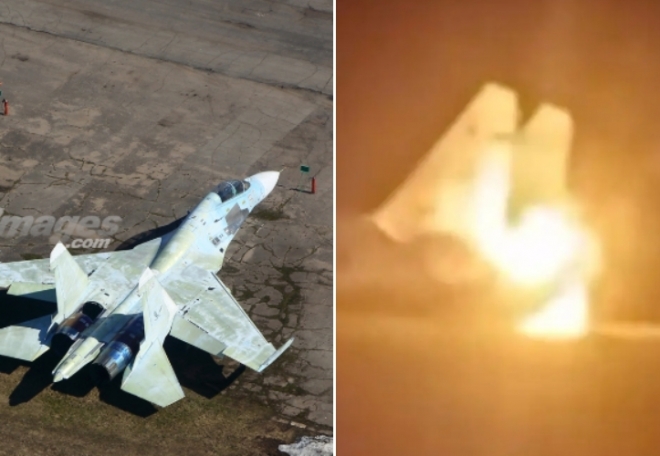 500억짜리 러軍 전투기 ‘화르르’…알보고니 최악의 팀킬? (영상)