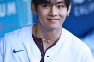(영상) LA 다저스 시구하러 온 BTS 뷔, 오타니 만나 