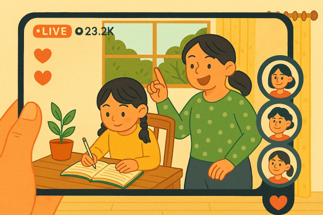 “숙제 안 미루고, 엄마도 화 안 내”…‘숙제 라방’ 푹 빠진 아이들