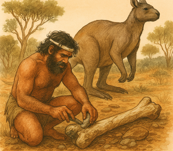 억울했던 호주 원주민의 반전: 멸종 캥거루 화석, ‘사냥 증거’ 아닌 ‘수집품’이었다