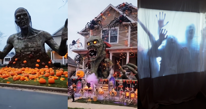 (영상) 온동네가 귀신 소굴?!…핼러윈 맞은 미국 주택가 풍경
