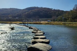 진천의 가을, 농다리의 전통미와 미르309의 현대미가 어우러진 곳