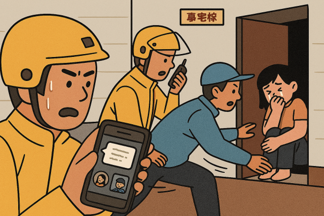 배달 기사의 ‘순간적 직감’이 기적을 낳았다! 유서 올린 고객 구한 협력 드라마