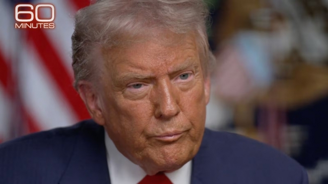 “이마 땀, 말 더듬, 눈은 멍…” 트럼프 ‘60분’ 출연 후 건강 논란 폭발