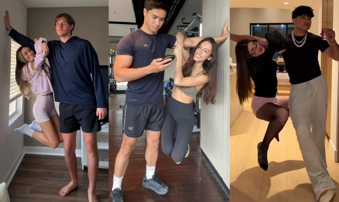 (영상) 운동하는 남친만 가능…요즘 유행 커플 챌린지