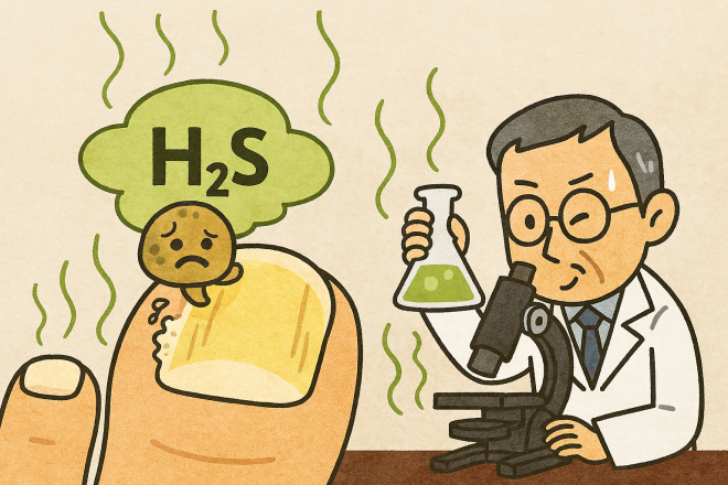 달걀 썩은 냄새 나는 황화수소로 무좀 치료 길 열릴까?