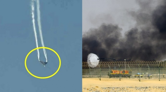 비상탈출도 못 하고…인도 전투기, 에어쇼 곡예비행 중 추락 (영상)