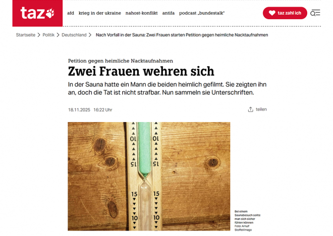 사우나 ‘몰카’ 찍고도 무죄?…독일에서는 처벌 못 한다