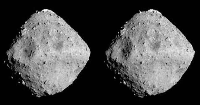 소행성 류구의 모습. 사진=JAXA, University of Tokyo & collaborators