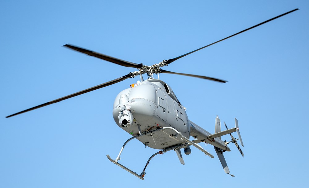 미 해군의 해상 작전용 VTOL 무인기 MQ-8C 파이어 스카웃. 사진 미 해군