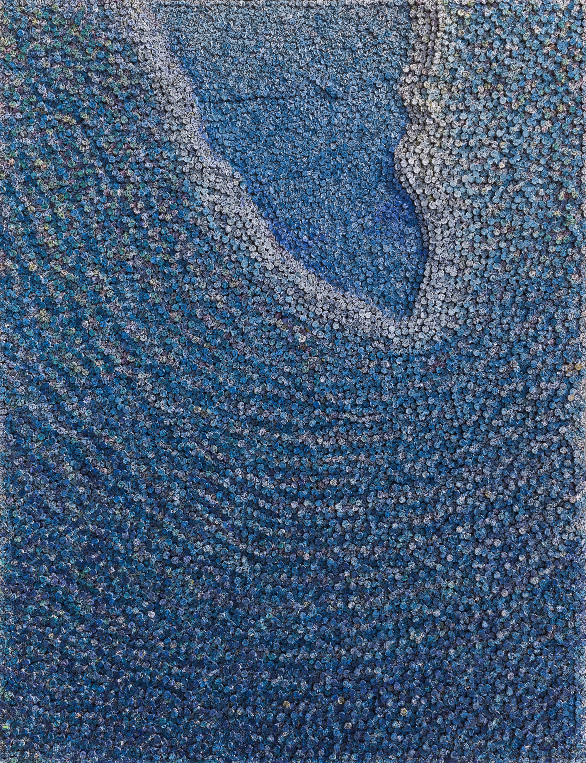 허회태작,내가찾은 꽃길2, 92x117cm 한지및 혼합재료