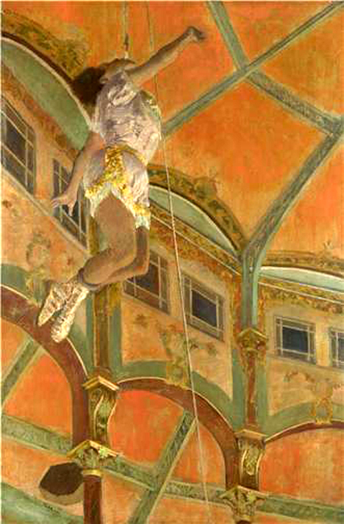 드가, ‘페르난도 서커스장의 미스 라라’, 1879, 캔버스에 유채, 117x78cm, 내셔널 갤러리.