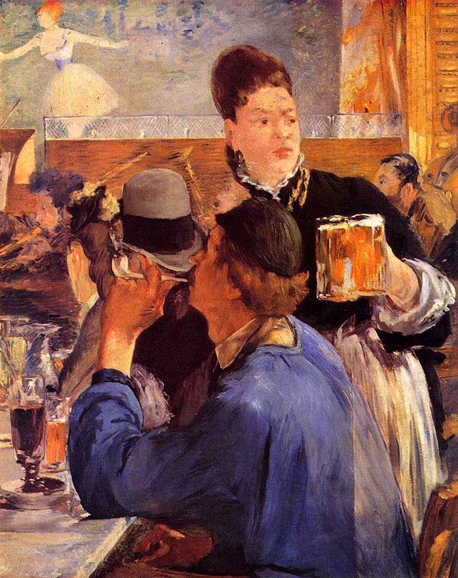 마네, ‘카페 콩세르 코너’, 1879, 캔버스에 유채, 97x78cm, 런던 내셔널 갤러리.