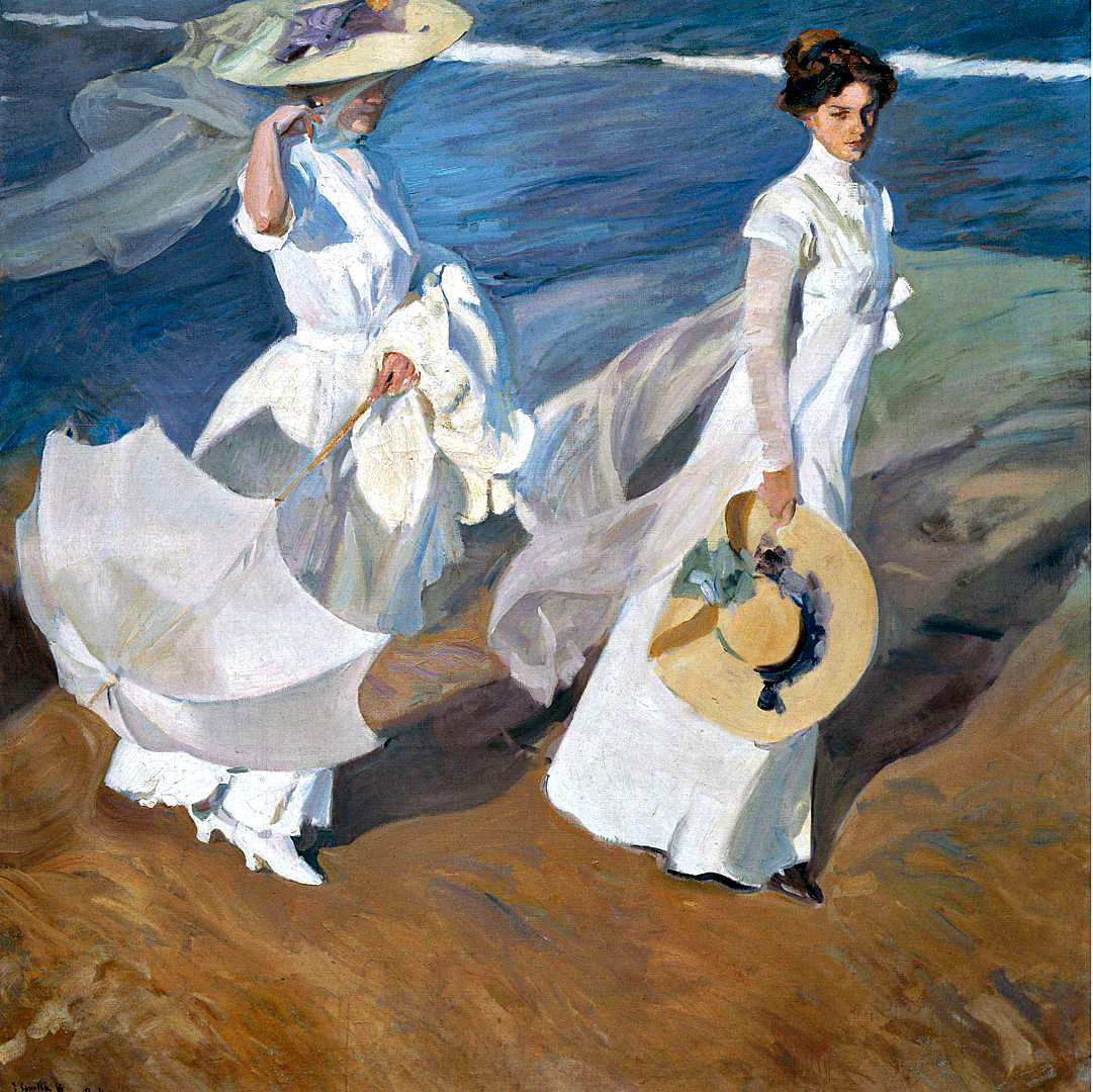 호아킨 소로야, ‘바닷가 산책’, 1909, 캔버스에 유채, 205x200cm, 마드리드 소로야 미술관.