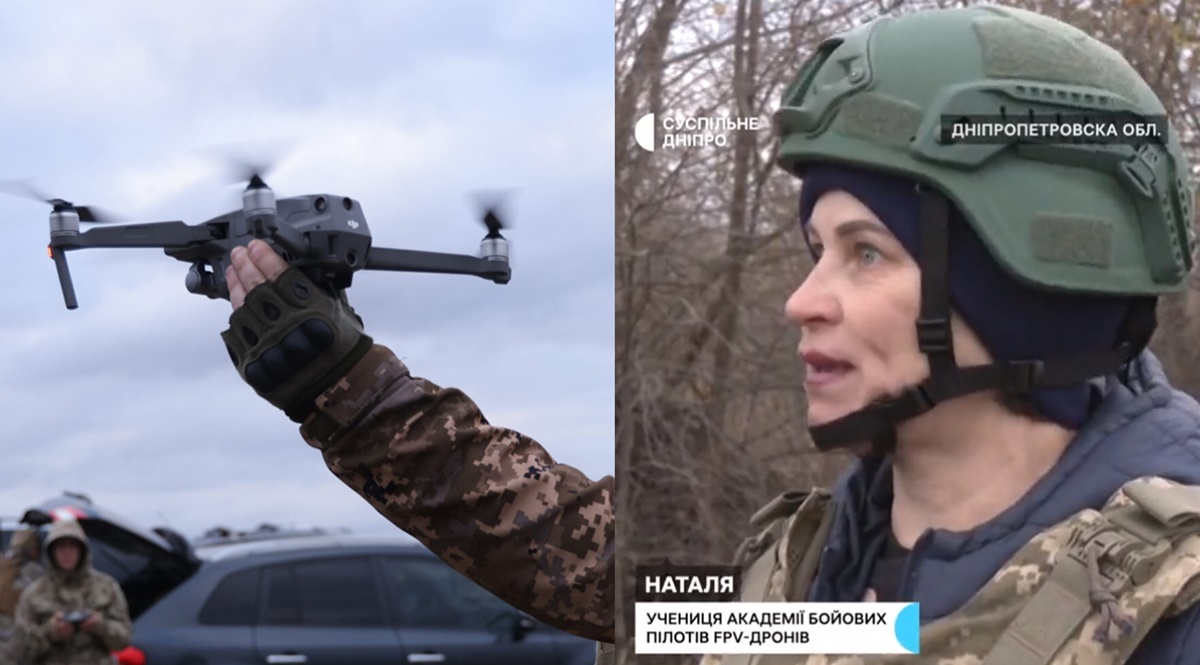 나탈리아(사진 오른쪽)라는 이름으로만 54세 여성이 드론 조종사로 우크라이나군에 입대했다.