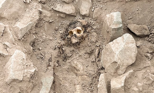 지난 6월 리마의 한 쓰레기하치장에서 최소 3000년 이상 된 것으로 추정되는 미라가 발굴됐다. 로이터 연합뉴스
