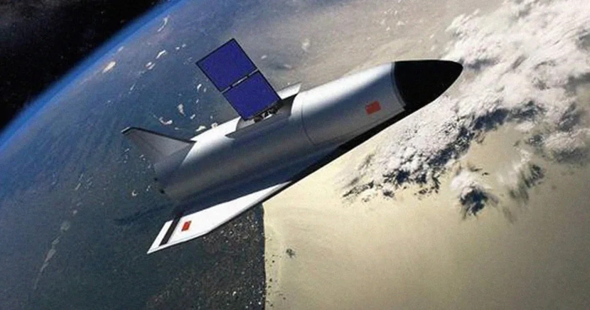 중국의 무인 우주왕복선 셴롱의 가상 그래픽 이미지