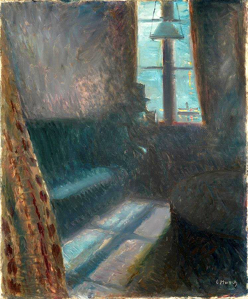 뭉크, ‘생 클루의 밤’, 1893, 캔버스에 유채, 70x56.7cm, 개인소장.