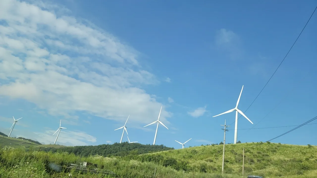 강원 평창 청옥산에 있는 육백마지기는  마치 차를 타고 하늘로 올라가는 특별한 경험을 있다.