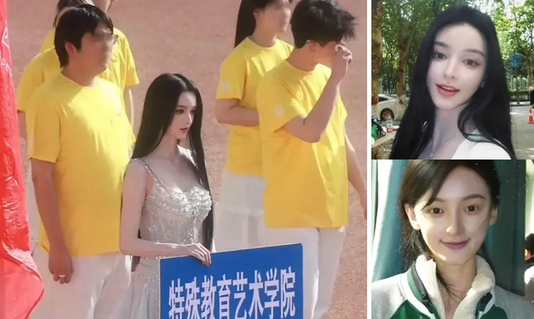 비현실적인 외모로 화제와 논쟁을 동시에 부른 중국 대학생 천웨. 천웨는 자신이 재학 중인 시안미술학원 체육대회에 등장해 시선을 끌어 관심의 중심에 섰다. 출처=홍성신문 thumbnail - 비현실적인 외모로 화제와 논쟁을 동시에 부른 중국 대학생 천웨. 천웨는 자신이 재학 중인 시안미술학원 체육대회에 등장해 시선을 끌어 관심의 중심에 섰다. 출처=홍성신문