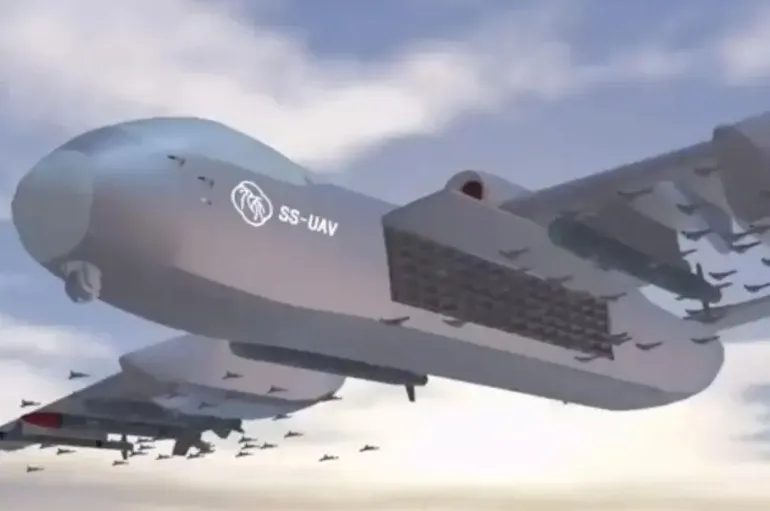 중국 최초의 공중 드론 모선인 ‘지우톈 SS-UAV’ 그래픽 영상. 중국중앙(CC)TV 영상 캡처 thumbnail - 중국 최초의 공중 드론 모선인 ‘지우톈 SS-UAV’ 그래픽 영상. 중국중앙(CC)TV 영상 캡처