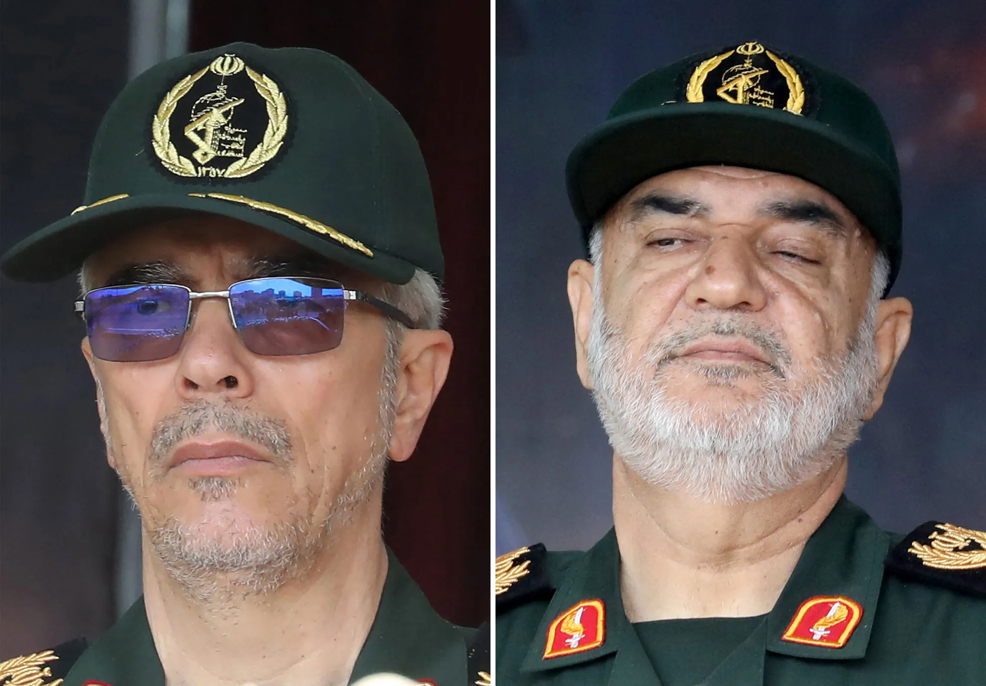 모하마드 바게리 이란군 참모총장(왼쪽)과 호세인 살라미 이란 이슬람혁명수비대(IRGC) 총사령관. AFP 연합뉴스 thumbnail - 모하마드 바게리 이란군 참모총장(왼쪽)과 호세인 살라미 이란 이슬람혁명수비대(IRGC) 총사령관. AFP 연합뉴스