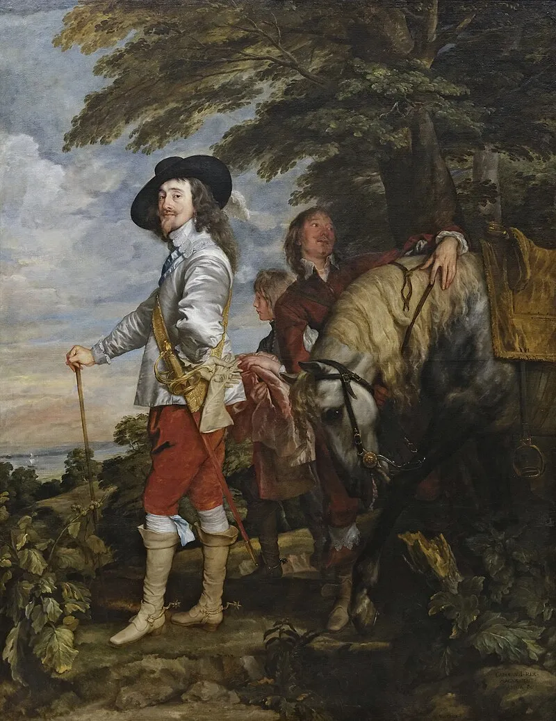 thumbnail - 안토니 반 다이크, ‘사냥 중인 찰스 1세’, 1635, 캔버스에 유채, 266x207㎝, 루브르박물관